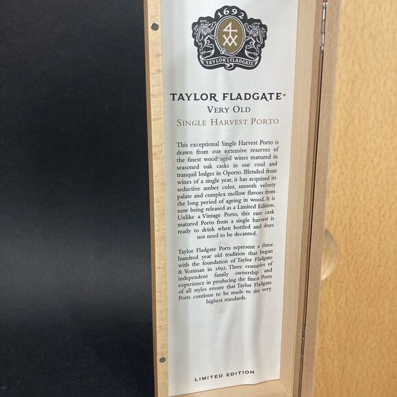 Taylor Fladgate- Very Old Single Harvest Port- 1965 - Limited Edition- Wood Box - Picture 11 of 14